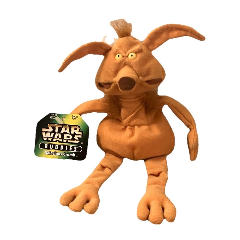 SALACIOUS CRUMB Bean Bag Plush w Tags Star Wars Buddies Kenner Hasbro 1997 NWT